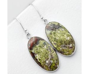 Dragon Blood Stone - South Africa Earrings SDE56125 E-1001, 15x26 mm