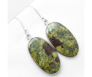 Dragon Blood Stone - South Africa Earrings SDE56128 E-1001, 15x27 mm