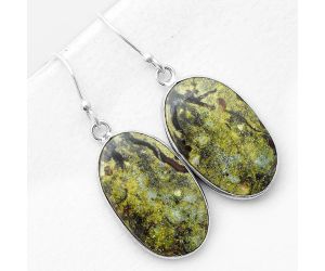 Dragon Blood Stone - South Africa Earrings SDE56131 E-1001, 14x24 mm