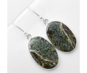 Dragon Blood Stone - South Africa Earrings SDE56139 E-1001, 16x25 mm