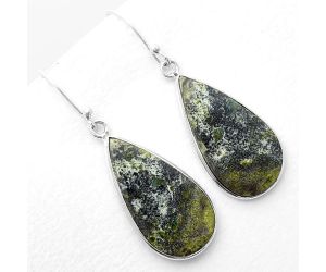 Dragon Blood Stone - South Africa Earrings SDE56150 E-1001, 14x27 mm