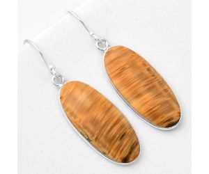 Natural Tiger Bee Earrings SDE56737 E-1001, 12x27 mm