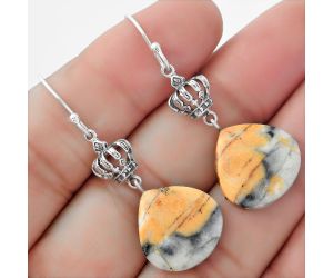 Natural Maligano Jasper - Indonesia Earrings SDE56807 E-1235, 17x17 mm