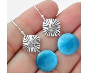 Natural Smithsonite Earrings SDE56848 E-1094, 14x14 mm