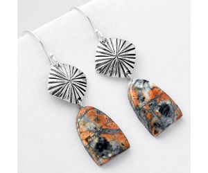 Natural Maligano Jasper - Indonesia Earrings SDE56871 E-1094, 12x17 mm