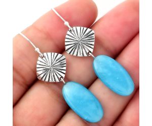 Natural Smithsonite Earrings SDE56887 E-1094, 10x20 mm