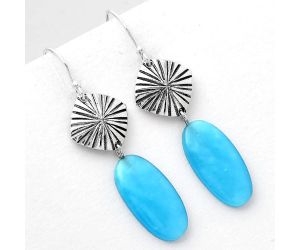 Natural Smithsonite Earrings SDE56887 E-1094, 10x20 mm