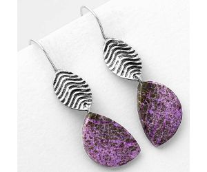 Natural Purpurite - South Africa Earrings SDE56914 E-1203, 13x19 mm