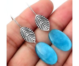 Natural Smithsonite Earrings SDE56946 E-1203, 12x21 mm