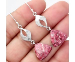 Natural Pink Thulite - Norway Earrings SDE56980 E-1094, 15x15 mm