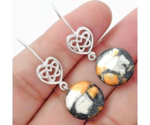 Celtic - Maligano Jasper - Indonesia Earrings SDE57122 E-1213, 15x15 mm