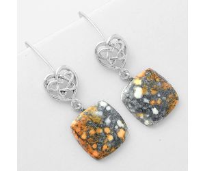 Celtic - Maligano Jasper - Indonesia Earrings SDE57124 E-1213, 15x15 mm