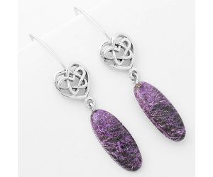 Celtic - Purpurite - South Africa Earrings SDE57136 E-1213, 8x21 mm