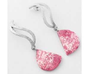 Natural Pink Thulite - Norway Earrings SDE57146 E-1204, 12x16 mm