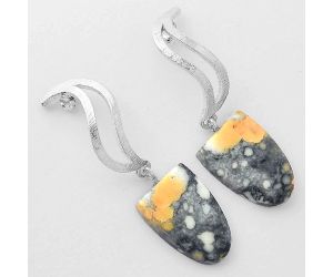 Natural Maligano Jasper - Indonesia Earrings SDE57158 E-1204, 12x17 mm