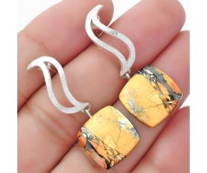 Natural Maligano Jasper - Indonesia Earrings SDE57161 E-1204, 15x15 mm