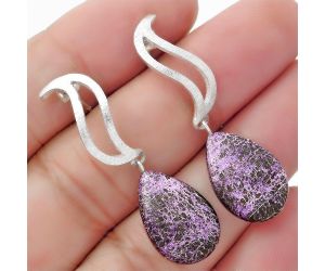 Natural Purpurite - South Africa Earrings SDE57167 E-1204, 12x18 mm