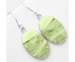 Natural Serpentine Earrings SDE57393 E-1001, 15x22 mm