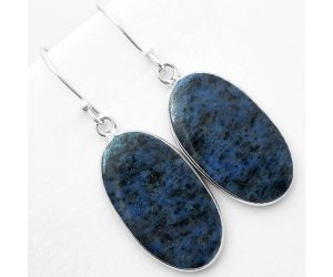 Natural Dumortierite Quartz Earrings SDE57464 E-1001, 14x25 mm