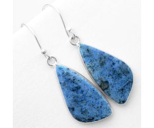 Natural Dumortierite Quartz Earrings SDE57473 E-1001, 13x26 mm