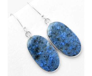 Natural Dumortierite Quartz Earrings SDE57479 E-1001, 14x24 mm