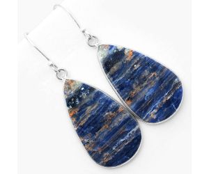 Natural Sodalite Earrings SDE57480 E-1001, 17x30 mm