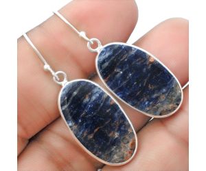 Natural Sodalite Earrings SDE57494 E-1001, 14x26 mm