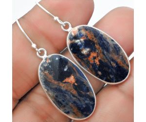 Natural Sodalite Earrings SDE57518 E-1001, 15x26 mm