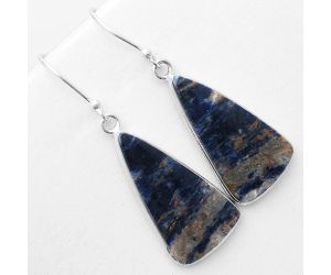 Natural Sodalite Earrings SDE57522 E-1001, 14x26 mm