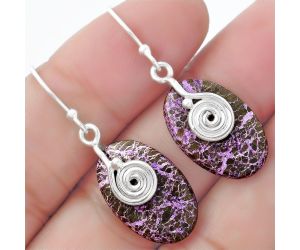 Spiral - Purpurite - South Africa Earrings SDE57553 E-1137, 13x20 mm