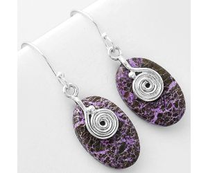 Spiral - Purpurite - South Africa Earrings SDE57553 E-1137, 13x20 mm