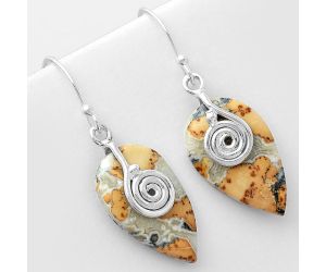 Spiral - Maligano Jasper - Indonesia Earrings SDE57559 E-1137, 13x21 mm