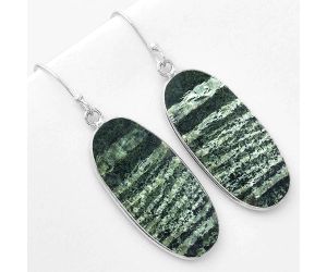 Natural Chrysotile Earrings SDE57697 E-1001, 15x32 mm