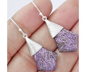 Natural Purpurite - South Africa Earrings SDE58859 E-1083, 16x21 mm