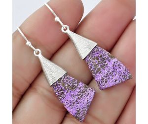 Natural Purpurite - South Africa Earrings SDE58894 E-1083, 13x23 mm