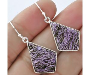 Natural Purpurite - South Africa Earrings SDE58991 E-1001, 16x23 mm