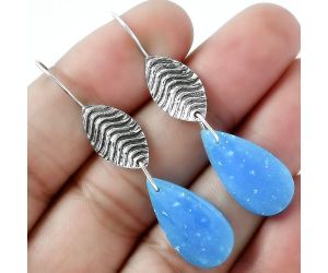 Natural Smithsonite Earrings SDE59568 E-1203, 11x22 mm