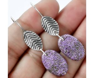 Natural Purpurite - South Africa Earrings SDE59569 E-1203, 13x20 mm