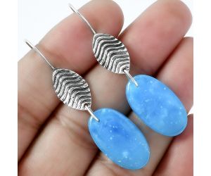 Natural Smithsonite Earrings SDE59574 E-1203, 13x23 mm