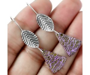 Natural Purpurite - South Africa Earrings SDE59577 E-1203, 15x21 mm