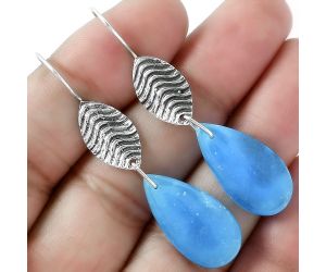 Natural Smithsonite Earrings SDE59579 E-1203, 12x24 mm