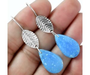 Natural Smithsonite Earrings SDE59586 E-1203, 13x21 mm