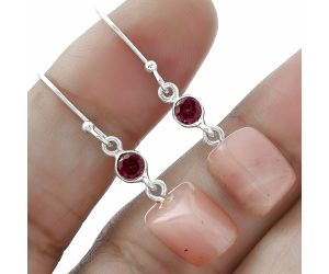 Guava Quartz - Brazil and Garnet Earrings SDE60381 E-1011, 10x12 mm