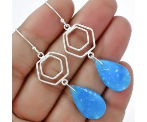 Natural Smithsonite Earrings SDE61212 E-1148, 13x22 mm