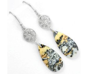 Natural Maligano Jasper - Indonesia Earrings SDE61217 E-1235, 12x25 mm