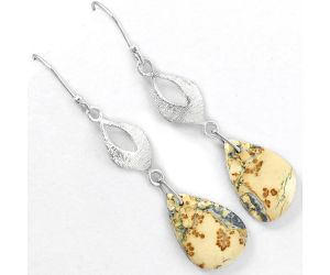 Natural Maligano Jasper - Indonesia Earrings SDE61271 E-1094, 13x20 mm