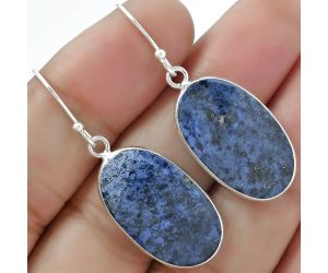 Natural Dumortierite Quartz Earrings SDE61383 E-1001, 14x23 mm