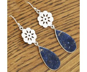 Natural Sodalite Earrings SDE61613 E-1094, 14x27 mm