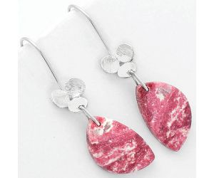 Natural Pink Thulite - Norway Earrings SDE62061 E-1094, 13x20 mm