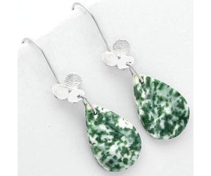 Natural Dioptase Earrings SDE62088 E-1094, 15x20 mm